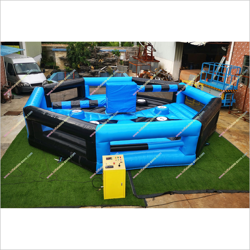 Inflatable Spinning Jump Game Wipeout Total Inflatable Eliminator ...