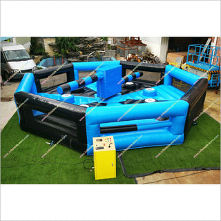 Inflatable Spinning Jump Game Wipeout Total Inflatable Eliminator Sweeper Meltdown For Youth And Adults - Inflatable-Zone