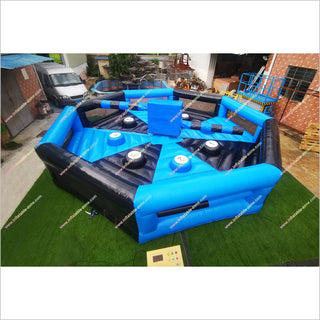 Inflatable Spinning Jump Game Wipeout Total Inflatable Eliminator Sweeper Meltdown For Youth And Adults - Inflatable-Zone