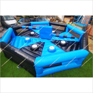 Inflatable Spinning Jump Game Wipeout Total Inflatable Eliminator Sweeper Meltdown For Youth And Adults - Inflatable-Zone