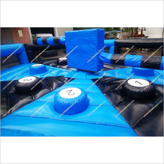 Inflatable Spinning Jump Game Wipeout Total Inflatable Eliminator Sweeper Meltdown For Youth And Adults - Inflatable-Zone