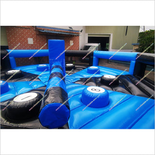 Inflatable Spinning Jump Game Wipeout Total Inflatable Eliminator Sweeper Meltdown For Youth And Adults - Inflatable-Zone