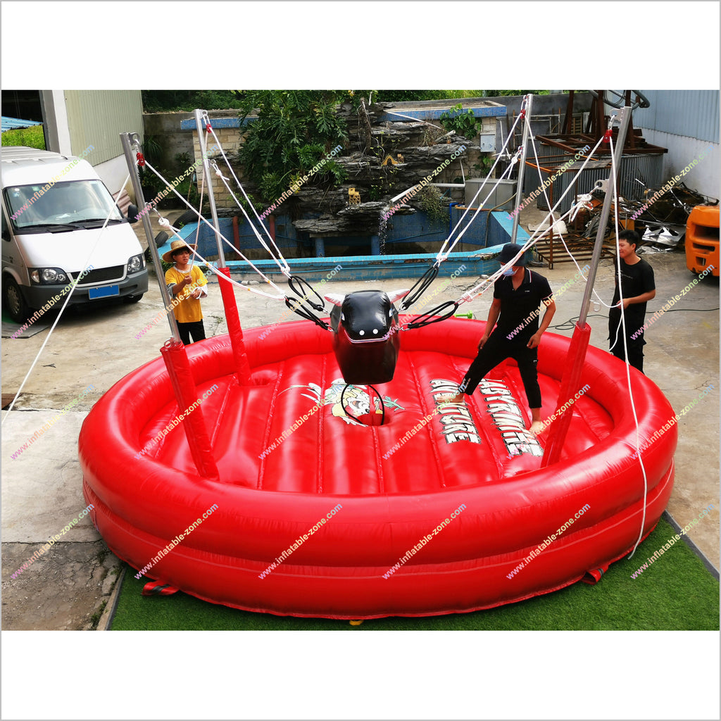 Bull Ride Inflatable Bungee Game Inflatable Rodeo Mechanical Bull Party ...