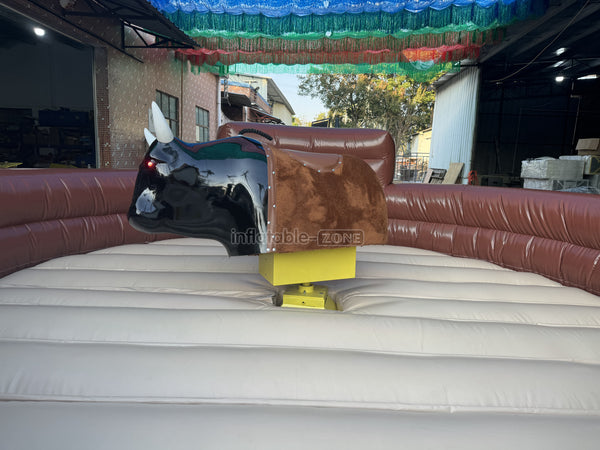 Commercial Inflatable Bull Mat Crazy Rodeo Bull Fight Inflatable Mechanical Bull Ride Sports Game