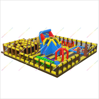 Playground Theme Park Inflatable Obstacle Course Bouncy Castle Fun City Park Entertainment And Sport Arena