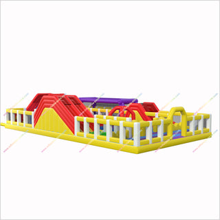 Large Amusement Parks Near Me Inflatable Obstacle Course Bouncy Slides Funcity Adventure Park For Play