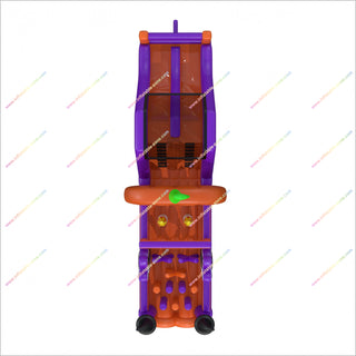 Halloween Witchy Inflatable Assault Course Party Double Slide Blow Up Inflatable Obstacle Course Hire For Adults