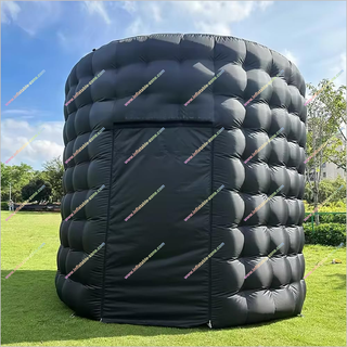 Inflatable Photo Booth Backdrop LED Photo Booth Inflatable Tent Enclosure Tent with Inner Air Blower for Event Show Party Wedding Birthday Exhibition