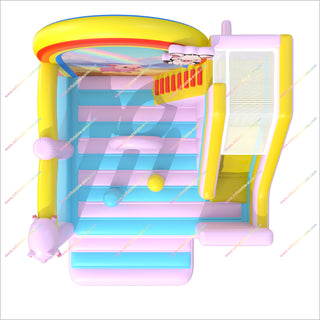 Inflatable Pig Bouncy Castle And Slide Inflatable Play Zone Bounce House Combo Rentals Near Me