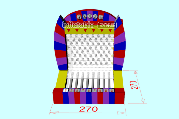 Inflatable-Zone Design Inflatable Interactive Outdoor Sports Games Fun Inflatable Plinko Game For Adults And Kids