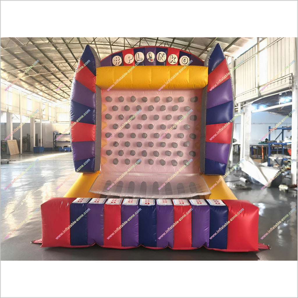 Commercial Interactive Sport Challenge Inflatable Plinko Pinball Conne