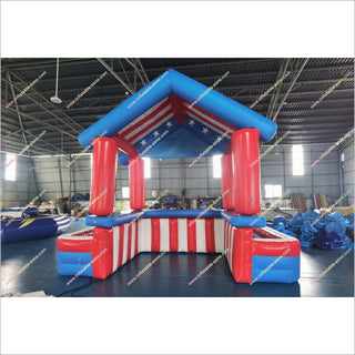 Premium Inflatable Pool Bar Hire Stripes And Stars Patriotic Blow Up Bar Pool Tables For Sale - Inflatable-Zone
