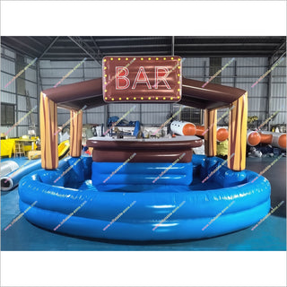 Backyard Pool Bar Inflatable Swimming Pool Swim Up Bar Water Fun Activities Inflatable Pool Bar For Adults Sale
