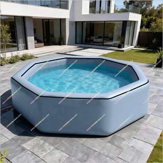 Large Capacity Inflatable Pool Fun Go Backyard Leisure And Spa Octagonal Inflatable Swimming Pool Carry It Easy