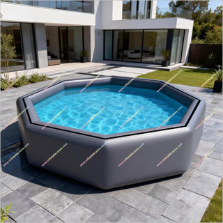 Polygonal Shape Inflatable Pool Go Portable Spa Tub Best Inflatable Swimming Pool For Adults