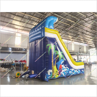 Ocean Party Theme Inflatable Slide Jumping Castle Discount Commercial Playground Equipment Inflatable Pool Slide For Adults