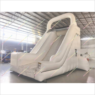 White Commercial Blow Up Slide Best Outdoor Playground Equipment Inflatable Pool Slide For Sale