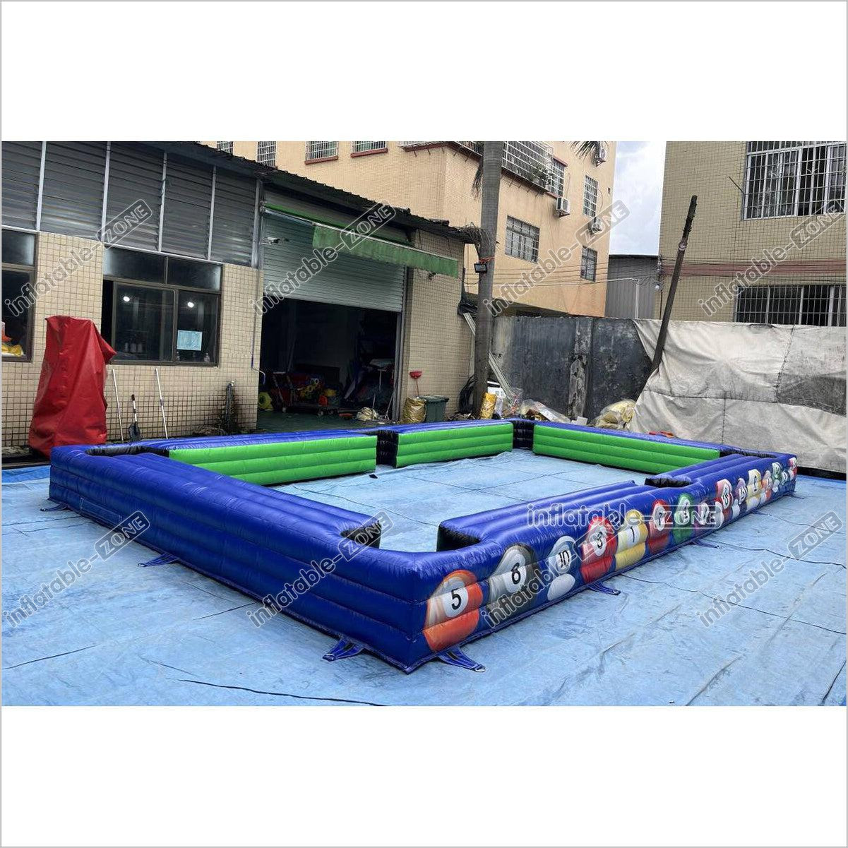 Attractive Inflatable Pool Table Arena Snooker Ball Game Soccer Billia ...