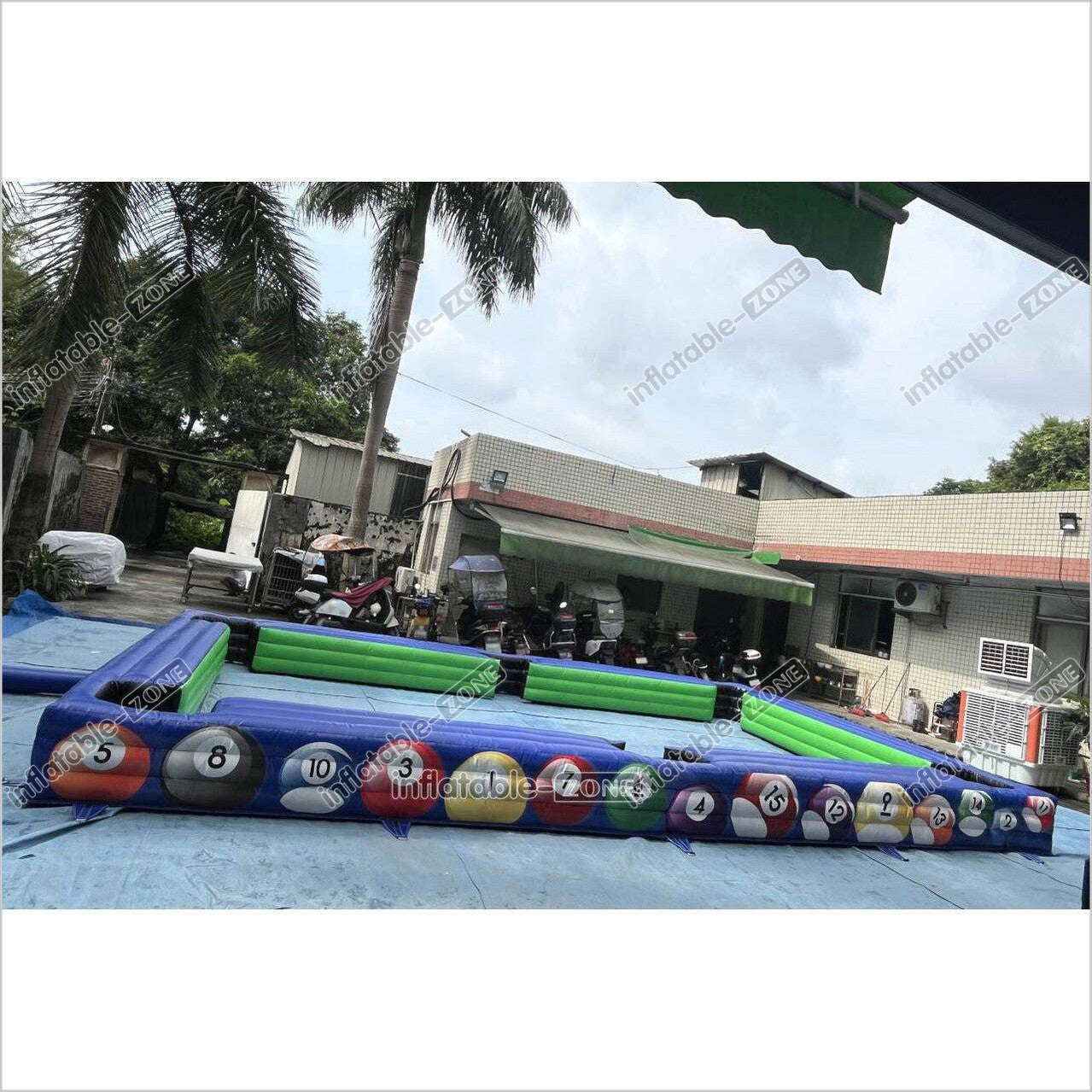 Attractive Inflatable Pool Table Arena Snooker Ball Game Soccer ...