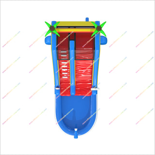 Tropical Paradise Inflatable Pool Water Slide Rental Palm Trees Rainbow Bounce House Waterslide For Sale