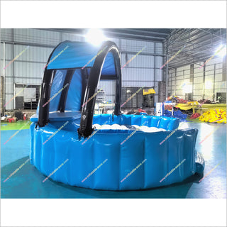 Commercial Luxury Inflatable Pool With Fridge Canopy Seats Blow Up Swimming Pool Bar Water Activity For Backyard