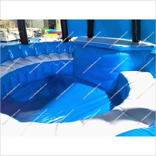 Commercial Luxury Inflatable Pool With Fridge Canopy Seats Blow Up Swimming Pool Bar Water Activity For Backyard