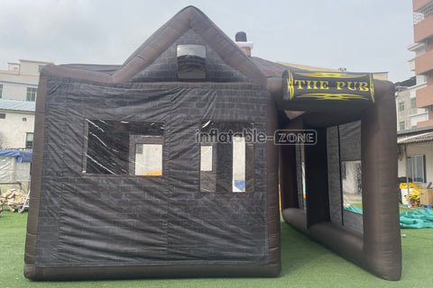 Outdoor Party Large Inflatable Pub Tent Blow Up Inflatable Irish Pub Durable Bar Beer House For Events
