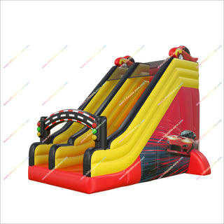 Inflatable Racing Slide Activity Play Center Cars Party Traffic Light Arch Small Inflatable Slide For Pool