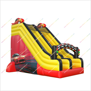 Inflatable Racing Slide Activity Play Center Cars Party Traffic Light Arch Small Inflatable Slide For Pool