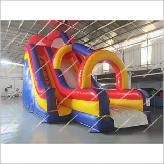 Best Home Playground Inflatable Rainbow Slide Bouncy Castle Big Slide Inflatable Backyard Pool Arch Slide