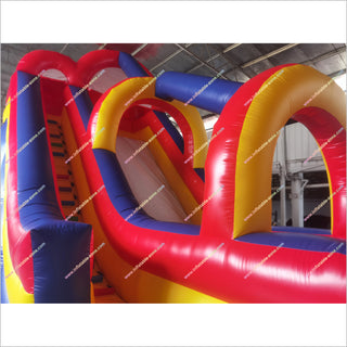Best Home Playground Inflatable Rainbow Slide Bouncy Castle Big Slide Inflatable Backyard Pool Arch Slide
