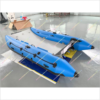 Inflatable Rowing Boat Inflatable Cat Pontoon Boat Inflatable Catamaran Fishing Boats For Sale