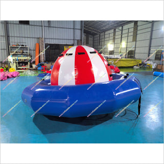 Best Water Toys Rotating Spinner Inflatable Saturn Rocker Water Disco UFO Floating Towable Boat