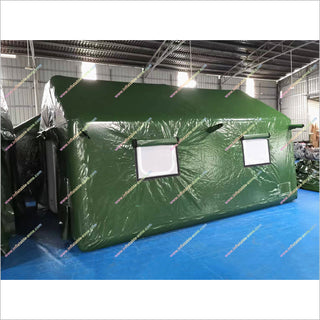 Durable Waterproof Inflatable Shelter Tent Portable Field Hospital Green Inflatable Tent For Emergency Situation