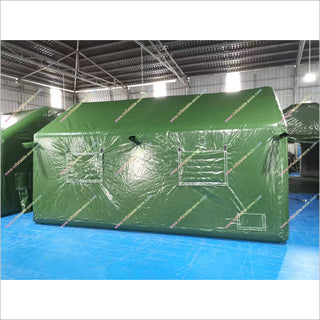 Durable Waterproof Inflatable Shelter Tent Portable Field Hospital Green Inflatable Tent For Emergency Situation