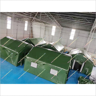 Durable Waterproof Inflatable Shelter Tent Portable Field Hospital Green Inflatable Tent For Emergency Situation