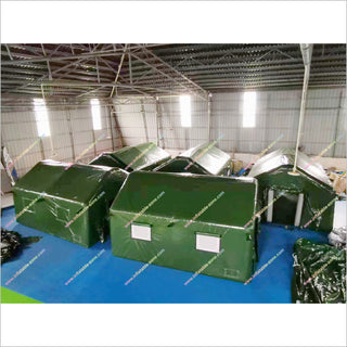 Durable Waterproof Inflatable Shelter Tent Portable Field Hospital Green Inflatable Tent For Emergency Situation