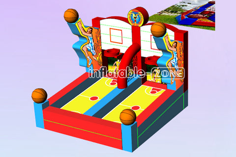 Inflatable-Zone Design Playground Equipment Inflatable Shooting Stars Basketball Games For Sports Parties
