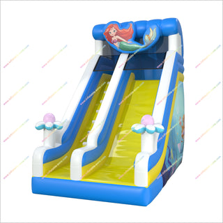 Mermaid-Themed Inflatable Slide Adults Outdoor Activities Backyard Bouncing Playground Equipment Jumper Slide For Sale
