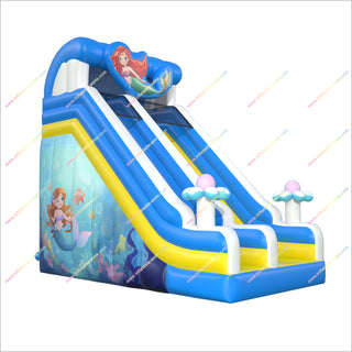 Mermaid-Themed Inflatable Slide Adults Outdoor Activities Backyard Bouncing Playground Equipment Jumper Slide For Sale