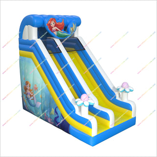 Mermaid-Themed Inflatable Slide Adults Outdoor Activities Backyard Bouncing Playground Equipment Jumper Slide For Sale
