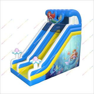 Mermaid-Themed Inflatable Slide Adults Outdoor Activities Backyard Bouncing Playground Equipment Jumper Slide For Sale