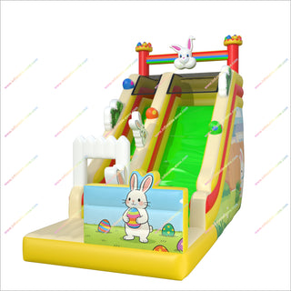 Rabbit Theme Party Inflatable Slide For Garden Soft Play Equipment Wholesale Blow Up Outdoor Slide