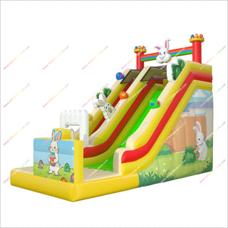 Rabbit Theme Party Inflatable Slide For Garden Soft Play Equipment Wholesale Blow Up Outdoor Slide