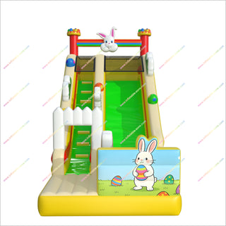 Rabbit Theme Party Inflatable Slide For Garden Soft Play Equipment Wholesale Blow Up Outdoor Slide