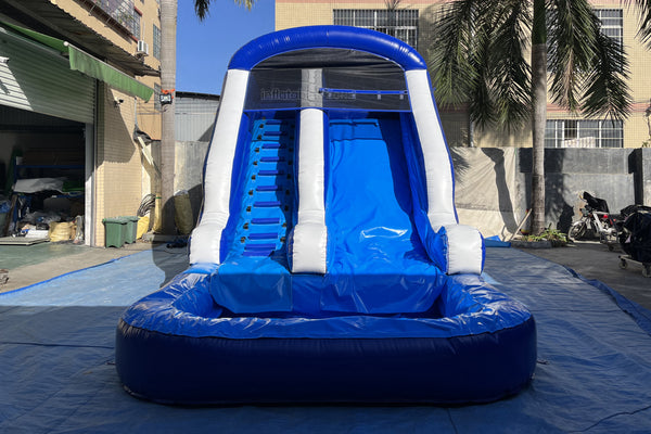 Commercial Inflatable Wet Dry Slide N Bounce Party Water Moon Jumps Mini Waterslide With Pool