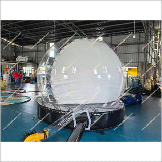Merry Christmas Funny Inflatable Snow Globe Bounce House Best Photo Booth Blow Up Snow Globe For Outside