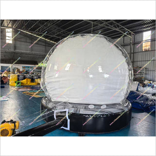 Merry Christmas Funny Inflatable Snow Globe Bounce House Best Photo Booth Blow Up Snow Globe For Outside
