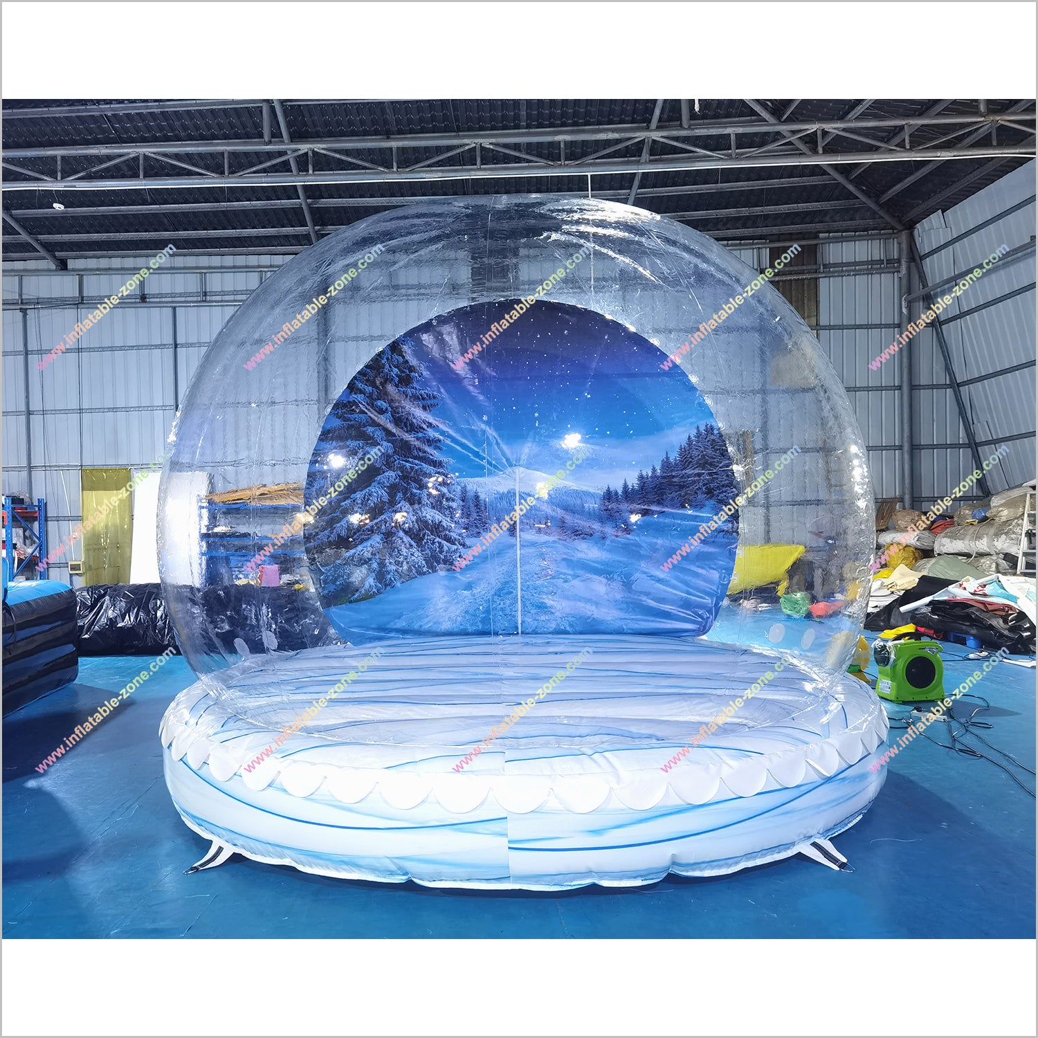 Inflatable Snow Globes Custom Backdrop Printing Inflatable Yard Snow ...
