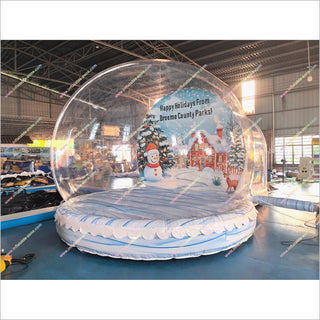 Happy Holidays Inflatable Snowman Snow Globe My First Christmas Snow Globe For Adults
